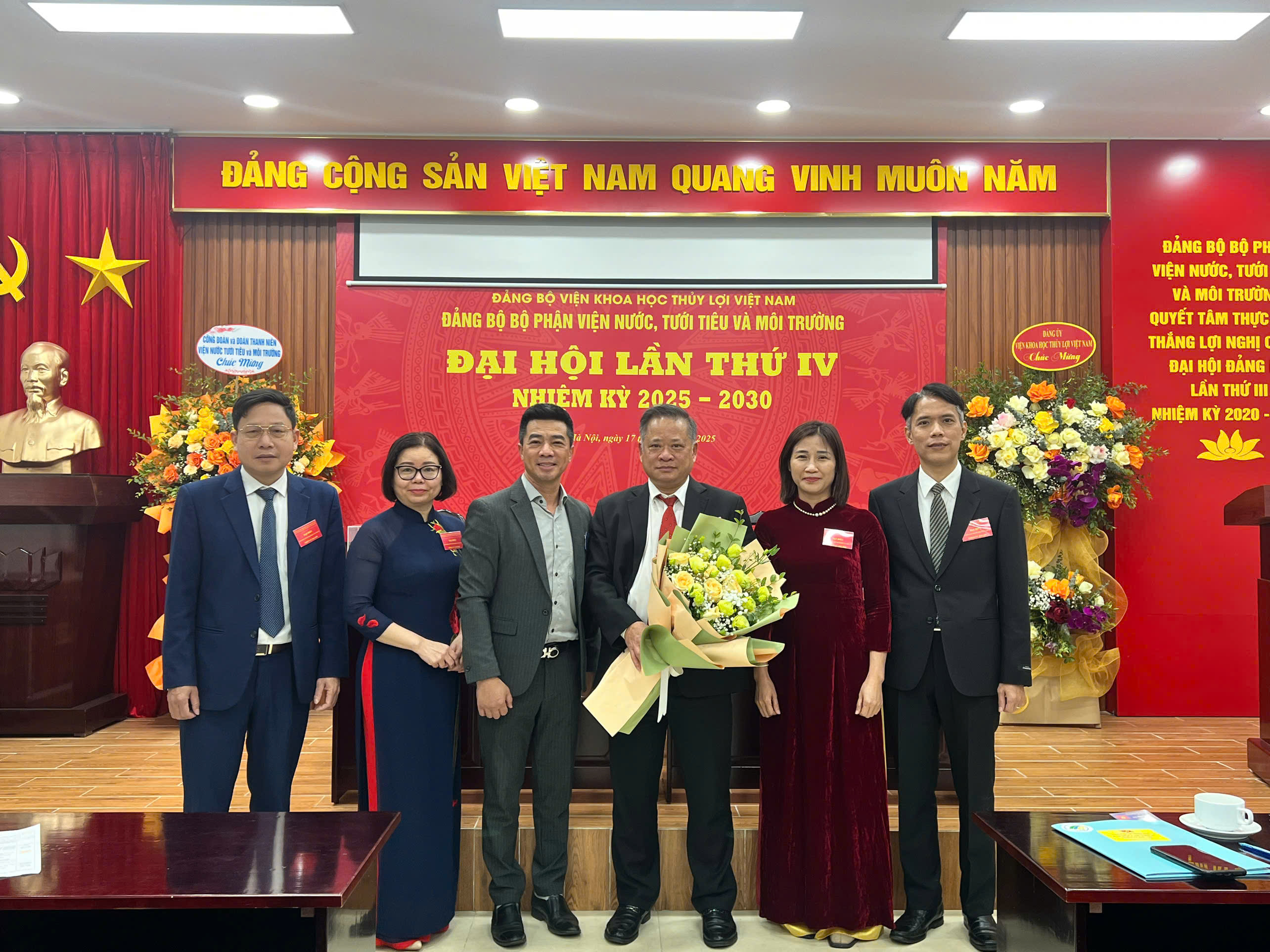 Đại hội Đảng bộ bộ phận Viện Nước, Tưới tiêu và Môi trường lần thứ IV, nhiệm kỳ 2025-2030