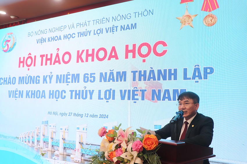 Toàn văn Diễn văn chào mừng và khai mạc Hội thảo khoa học kỷ niệm 65 năm ngày thành lập Viện Khoa học Thủy lợi Việt Nam của GS.TS. Trần Đình Hòa - Bí thư Đảng Ủy - Giám đốc Viện Khoa học Thủy lợi Việt Nam